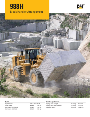 Колісні навантажувачі Caterpillar 988H