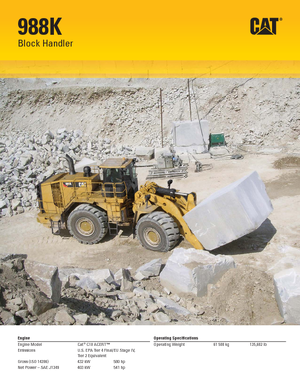 Колісні навантажувачі Caterpillar 988K