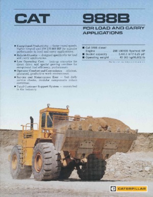 Колісні навантажувачі Caterpillar 988B
