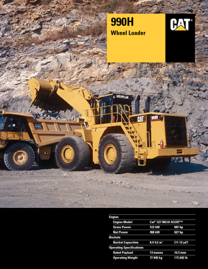 Колісні навантажувачі Caterpillar 990H