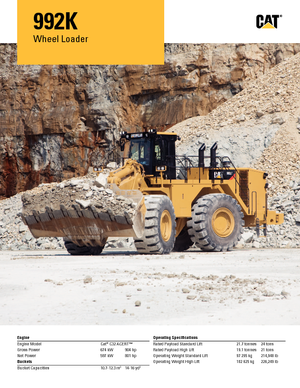 Колісні навантажувачі Caterpillar 992K