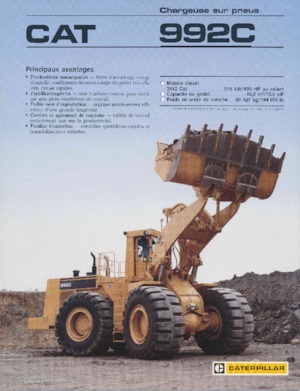 Колісні навантажувачі Caterpillar 992C