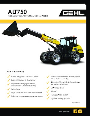 Колісні навантажувачі Gehl ALT750