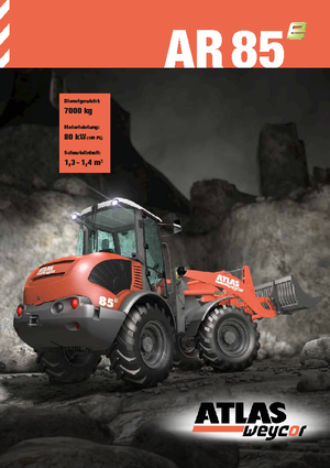Колісні навантажувачі Atlas AR 85 E