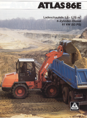 Колісні навантажувачі Atlas AR 86 E