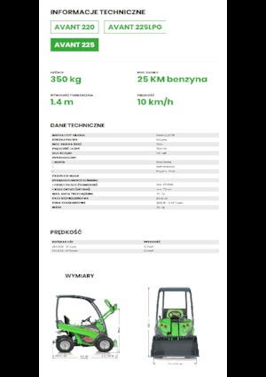 Колісні навантажувачі Avant Tecno Avant 225