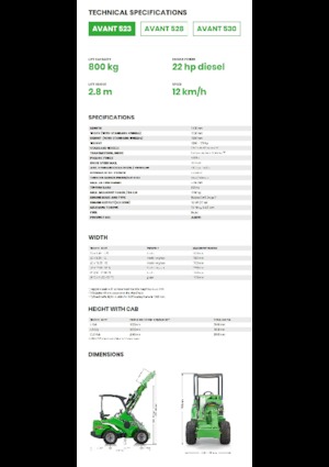 Колісні навантажувачі Avant Tecno Avant 523