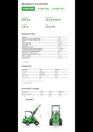 Колісні навантажувачі Avant Tecno Avant 523