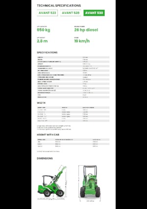 Колісні навантажувачі Avant Tecno Avant 530