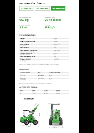 Колісні навантажувачі Avant Tecno Avant 530