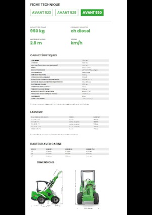 Колісні навантажувачі Avant Tecno Avant 530