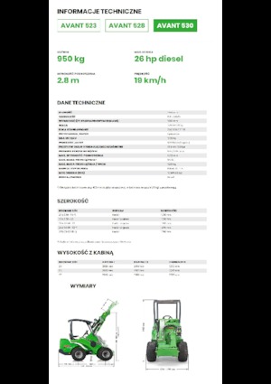 Колісні навантажувачі Avant Tecno Avant 530