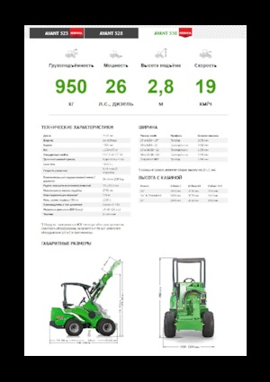 Колісні навантажувачі Avant Tecno Avant 530