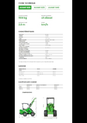 Колісні навантажувачі Avant Tecno Avant 630