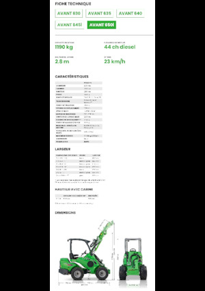 Колісні навантажувачі Avant Tecno Avant 650