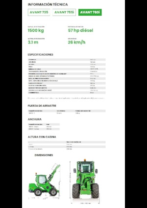 Колісні навантажувачі Avant Tecno Avant 760i