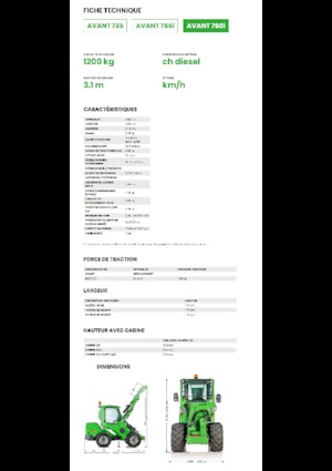 Колісні навантажувачі Avant Tecno Avant 760i