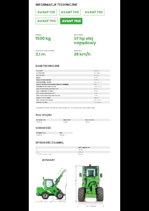 Колісні навантажувачі Avant Tecno Avant 760i