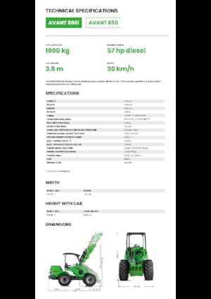 Колісні навантажувачі Avant Tecno Avant 860i
