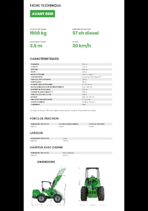 Колісні навантажувачі Avant Tecno Avant 860i