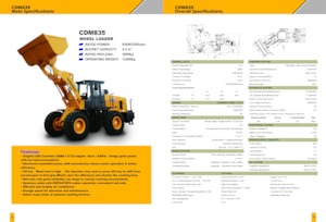 Колісні навантажувачі Lonking CDM835