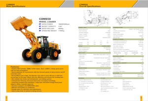 Колісні навантажувачі Lonking CDM858