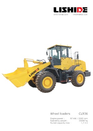 Колісні навантажувачі Lishide CL936-3