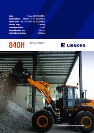 Колісні навантажувачі Liugong 840H 