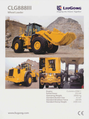 Колісні навантажувачі Liugong CLG888 III 