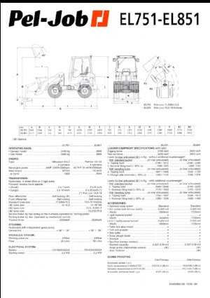Колісні навантажувачі Pel-Job EL 751