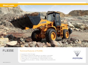 Колісні навантажувачі Foton Lovol FL935E-II