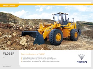 Колісні навантажувачі Foton Lovol FL966F-II
