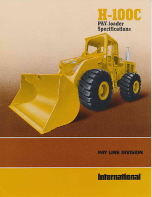 Колісні навантажувачі International Harvester H-100C