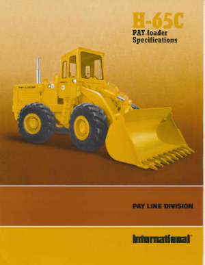 Колісні навантажувачі International Harvester H-65C