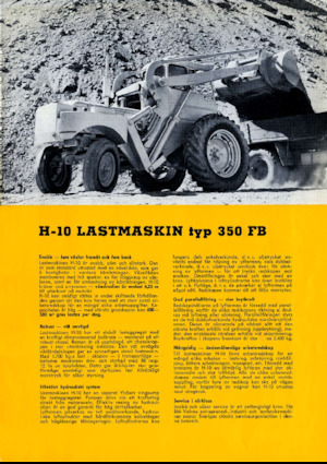 Колісні навантажувачі Volvo H10-350FB