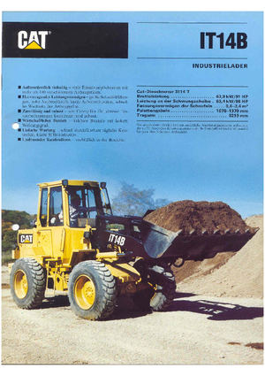 Колісні навантажувачі Caterpillar IT 14 B