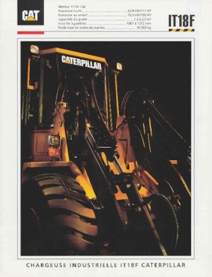 Колісні навантажувачі Caterpillar IT 18 F