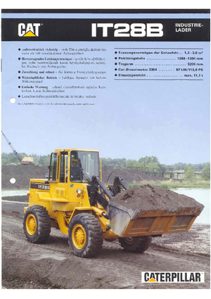 Колісні навантажувачі Caterpillar IT 28 B