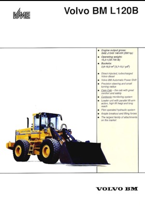 Колісні навантажувачі Volvo L 120 B