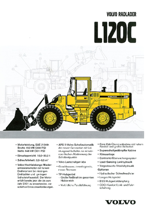 Колісні навантажувачі Volvo L120C