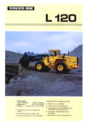 Колісні навантажувачі Volvo L 120
