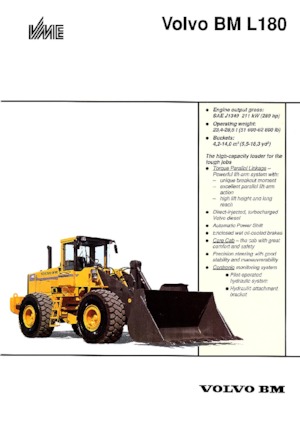 Колісні навантажувачі Volvo L 180