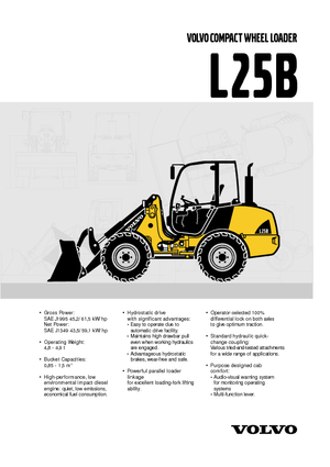Колісні навантажувачі Volvo L25B
