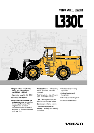 Колісні навантажувачі Volvo L 330 C