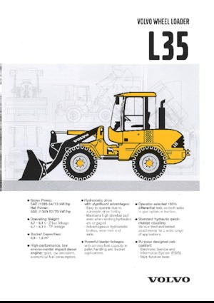 Колісні навантажувачі Volvo L 35