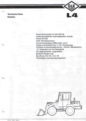 Колісні навантажувачі O&K L 4 C