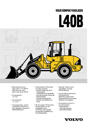 Колісні навантажувачі Volvo L 40 BTP