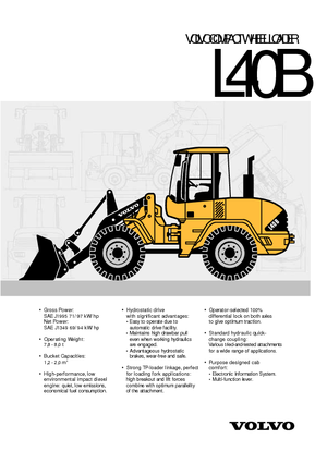 Колісні навантажувачі Volvo L 40 BTP