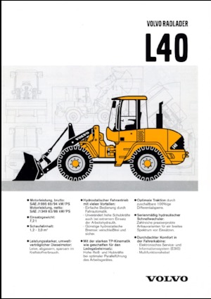 Колісні навантажувачі Volvo L 40