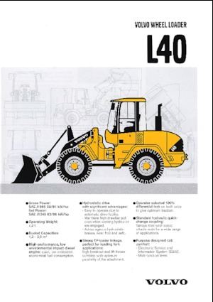 Колісні навантажувачі Volvo L 40